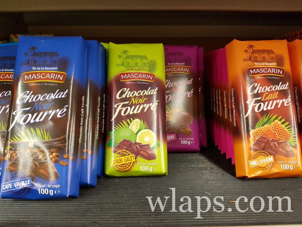 tablette de chocolat de la réunion ramenée en souvenir en France