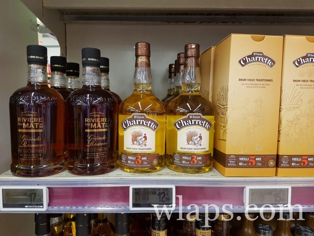 bouteille de rhum charette de la réunion