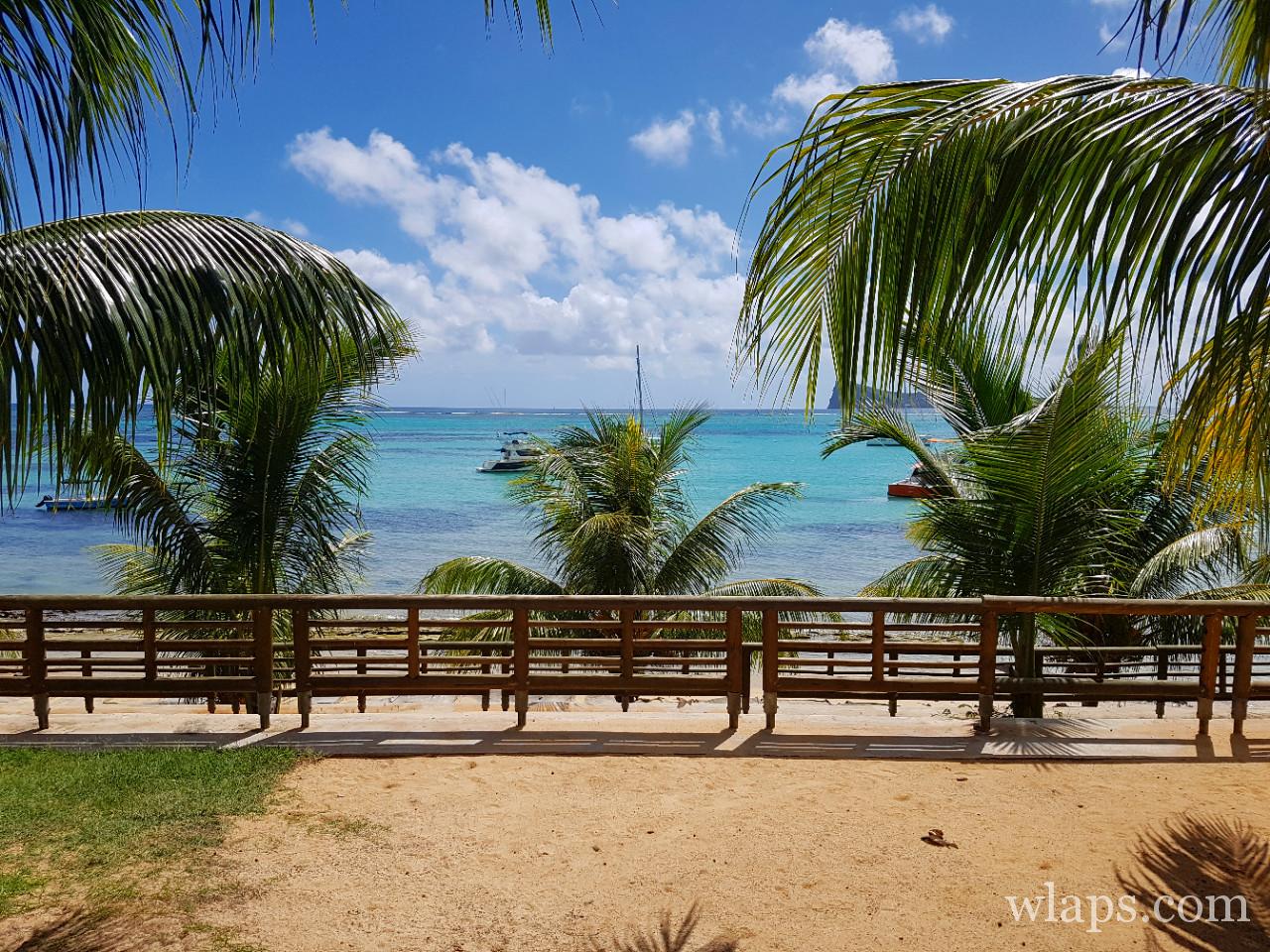 Parking de La plage de Bains Bœufs à l'île Maurice