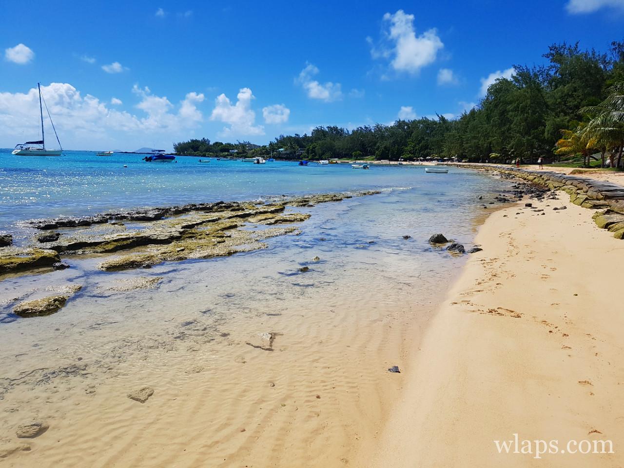 La plage de Bains Bœufs à l'île Maurice
