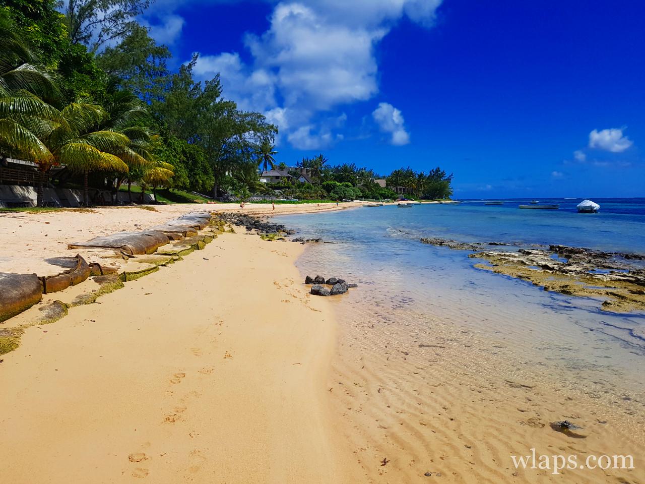 La plage de Bains Bœufs à l'île Maurice