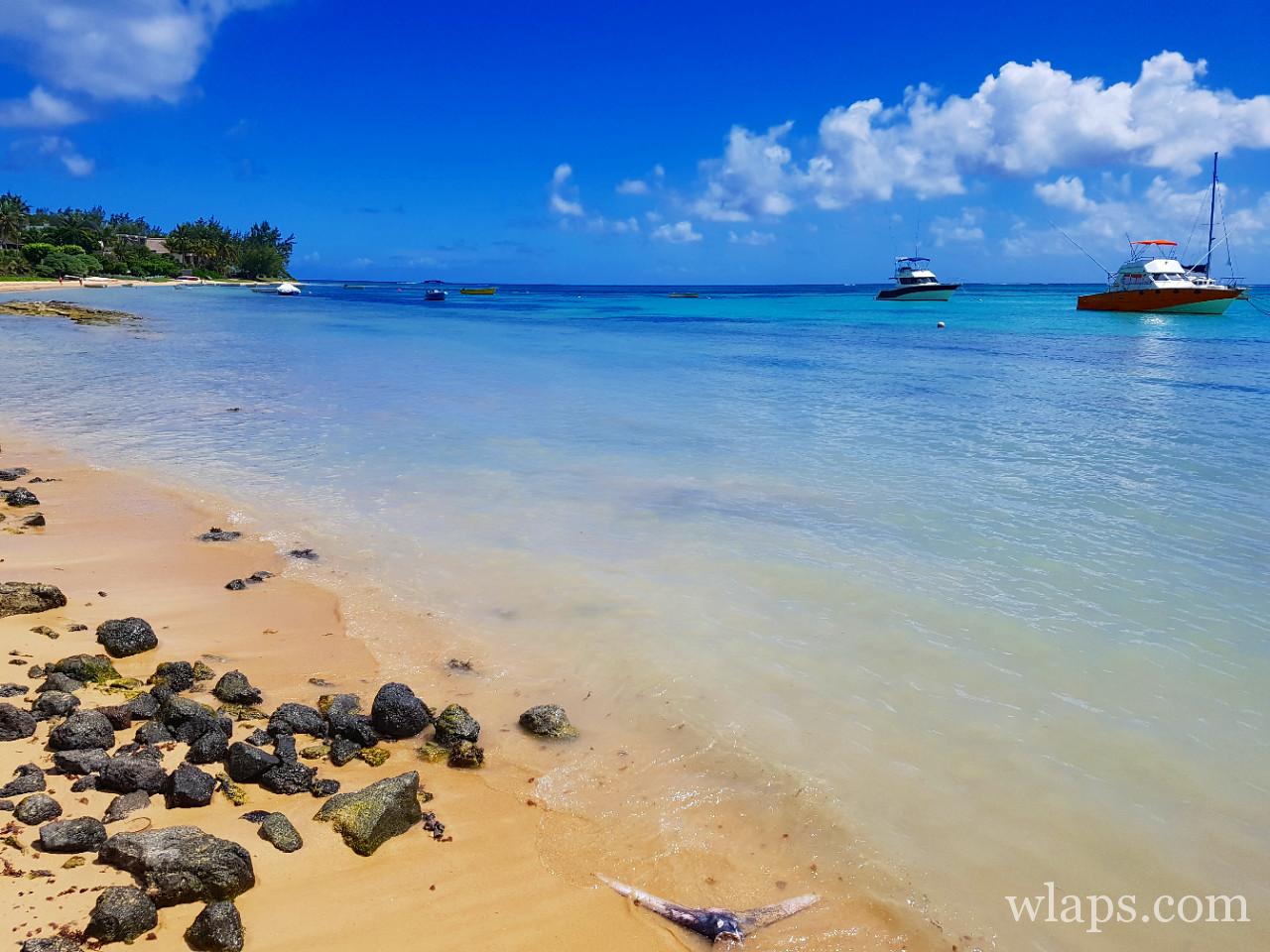 La plage de Bains Bœufs à l'île Maurice