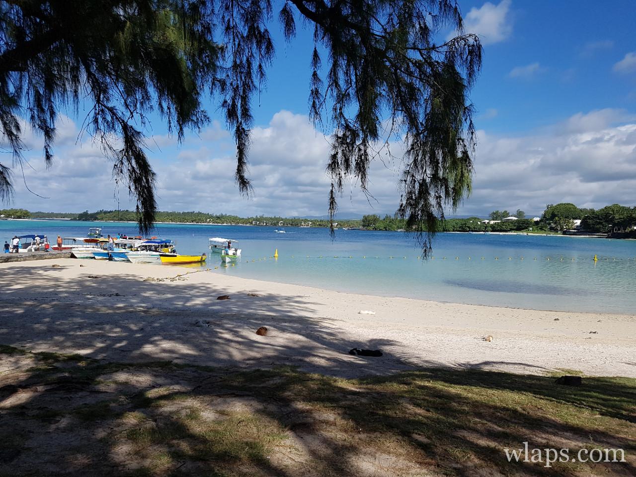 La plage de Blue Bay à l'île Maurice