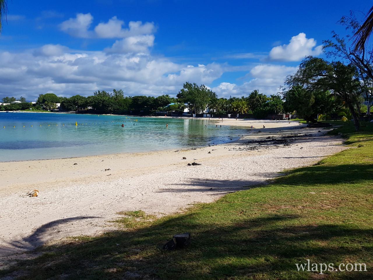 La plage de Blue Bay à l'île Maurice