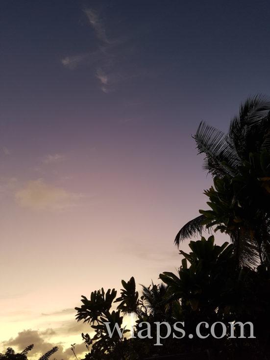 couleurs du lever de soleil en gwada