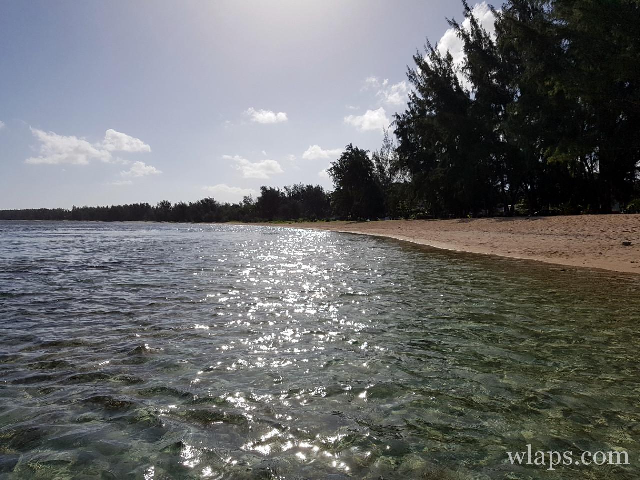 La plage de Riambel à l'île Maurice