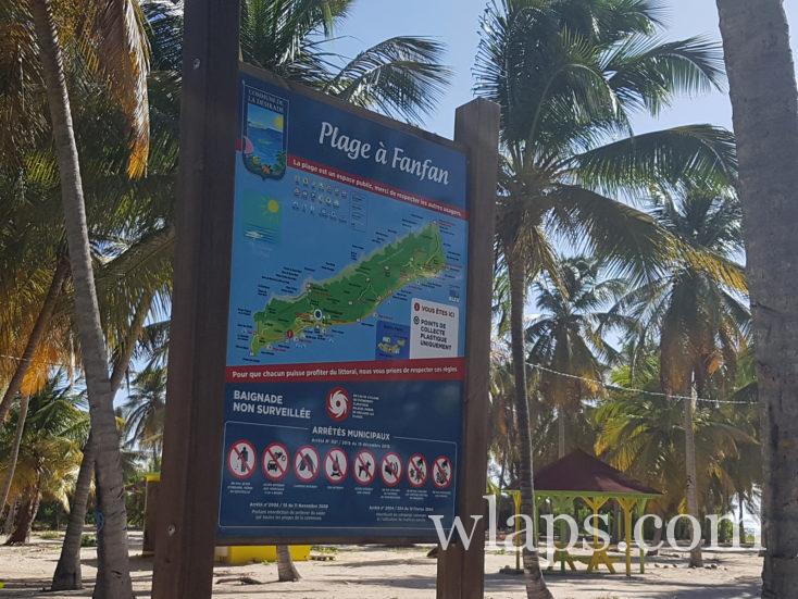 panneau de la plage à Fanfan