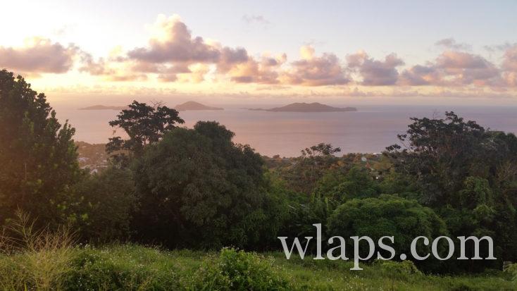vue sur les îles des Saintes