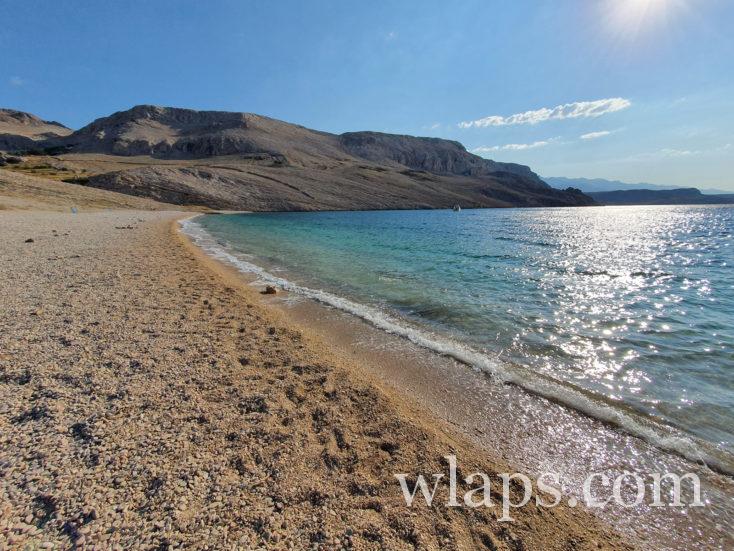 plage de Rucica à Pag