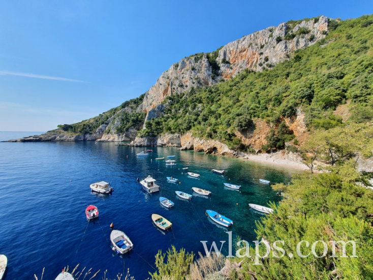 port de Klančac beach en Croatie
