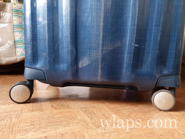 Valise Samsonite réparée pas par un professionnel
