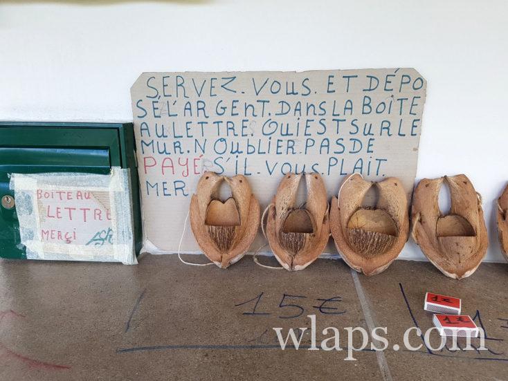 Sculptures en noix de coco