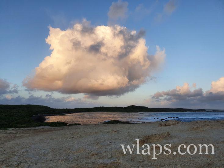 la plage de Grande Anse des Salines de nuit