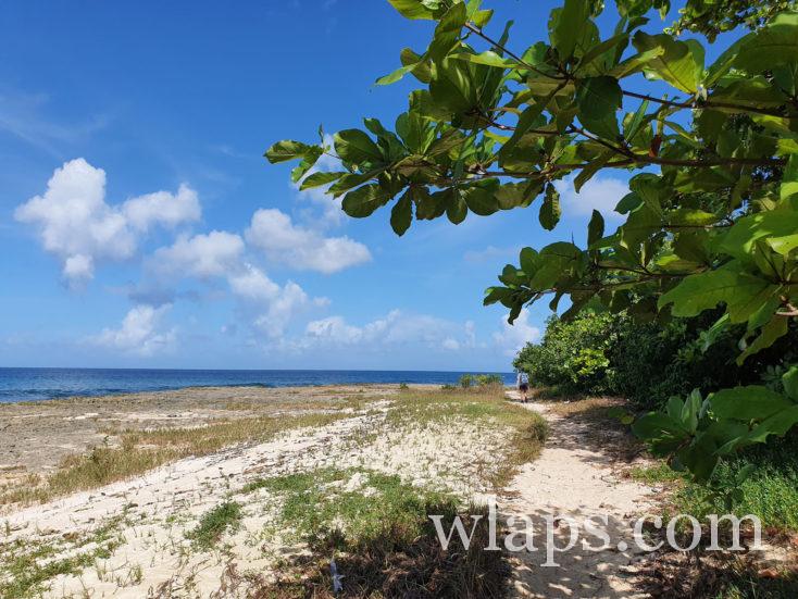 sentier de randonnée après la Pointe d'Antigue