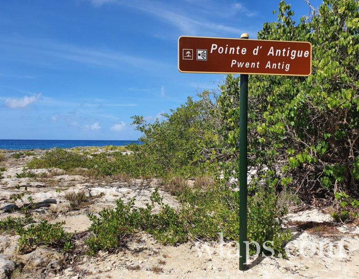 panneau Pointe d'Antigue en Guadeloupe