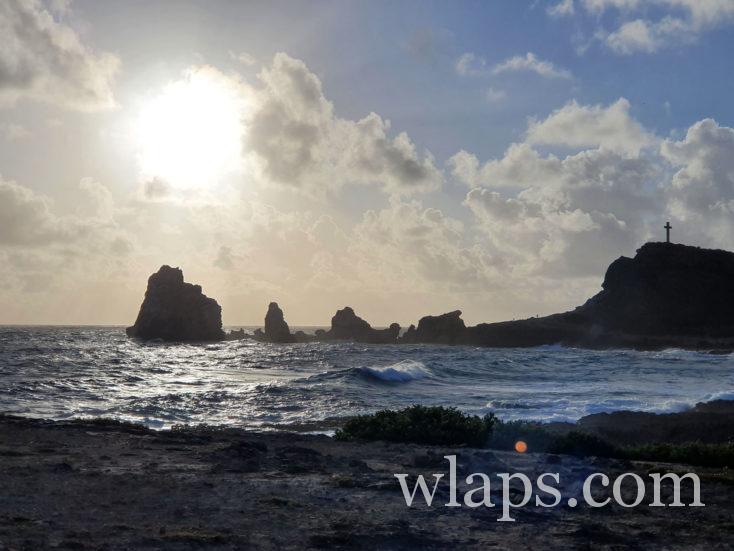 soleil et nuages sur la pointe des chateaux