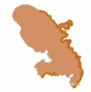 carte des zones avec sargasses en Martinique