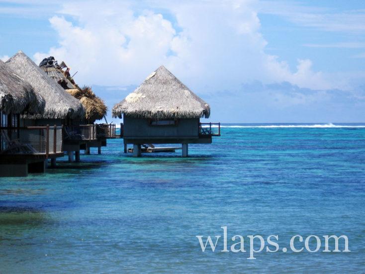 bungalow sur pilotis à tahiti
