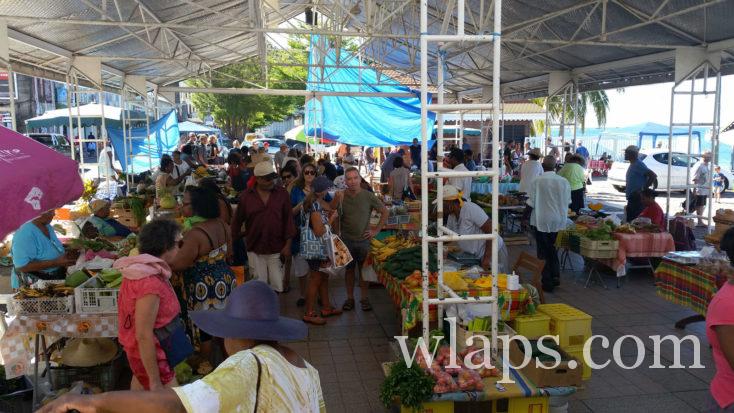 Au marché de Saint Pierre en Martinique