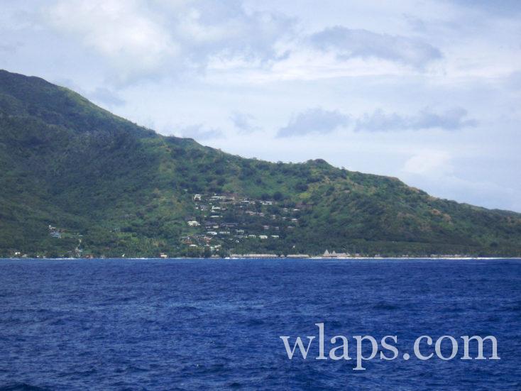 a bord du bateau pour aller à Moorea