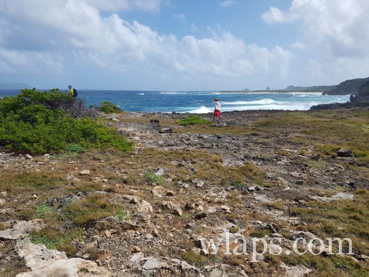 vue sur la mer déchainée de la cote Est