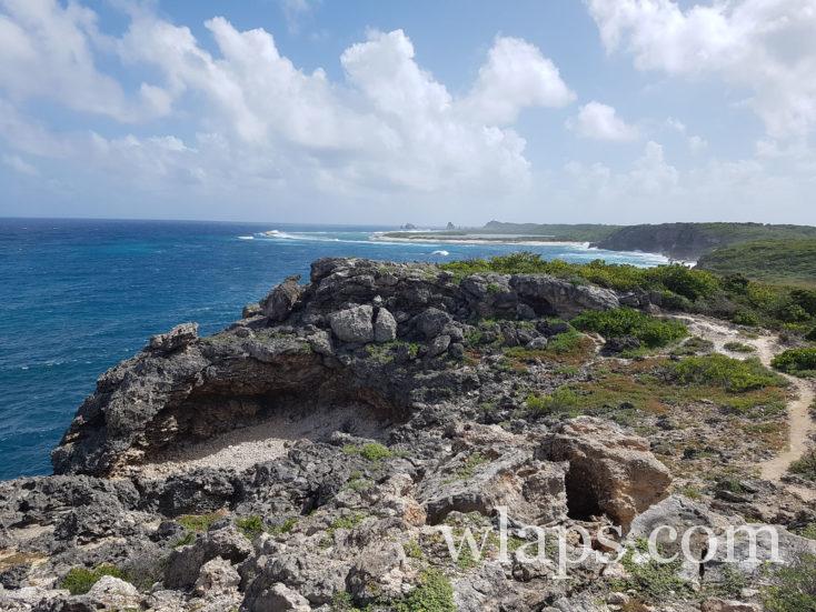 le sentier par lequel on est arrivé tout en haut du panorama à 360°