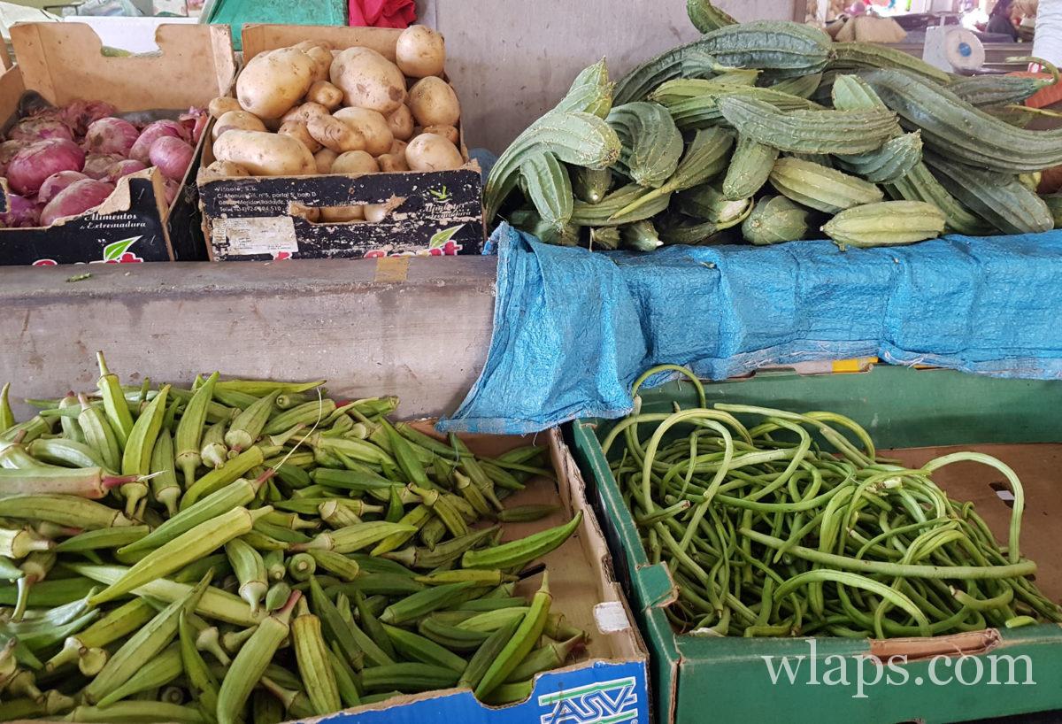 des légumes locaux à l'île Rodrigues