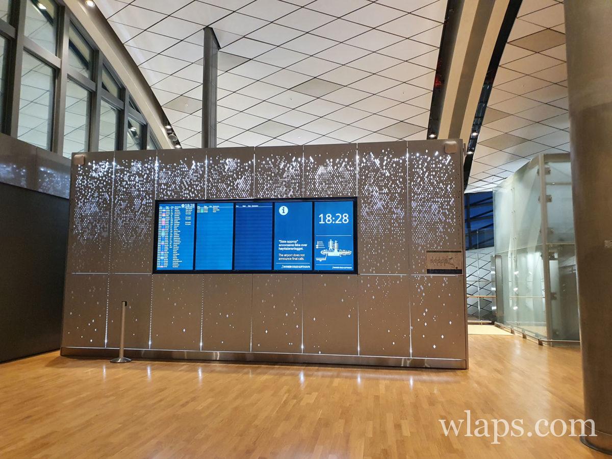 dans l'aéroport d'Oslo Gardermoen