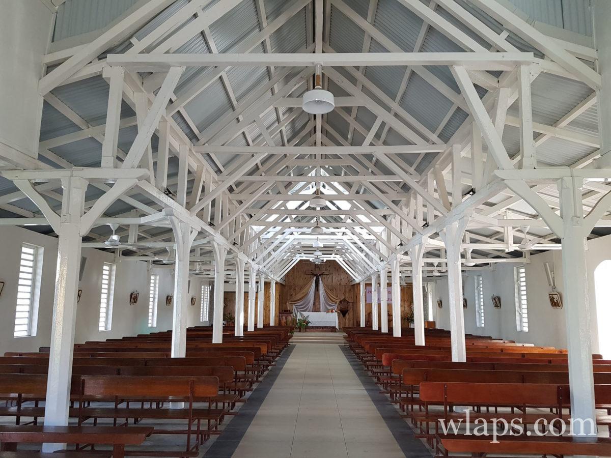 Intérieur de l'église de Port Mathurin