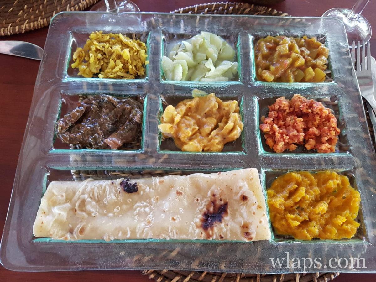 plat indien au Jardin de Beau Vallon