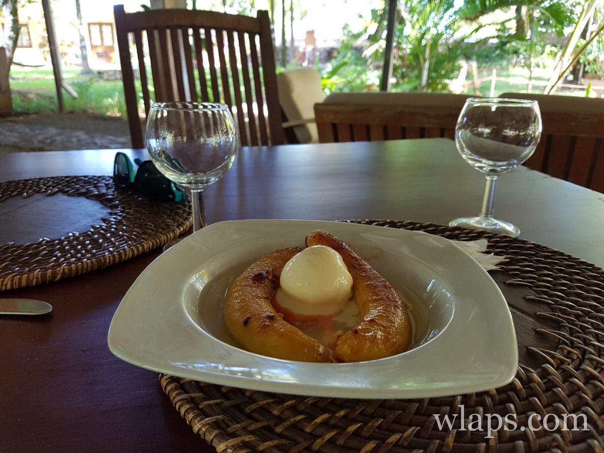 dessert au Jardin de Beau Vallon