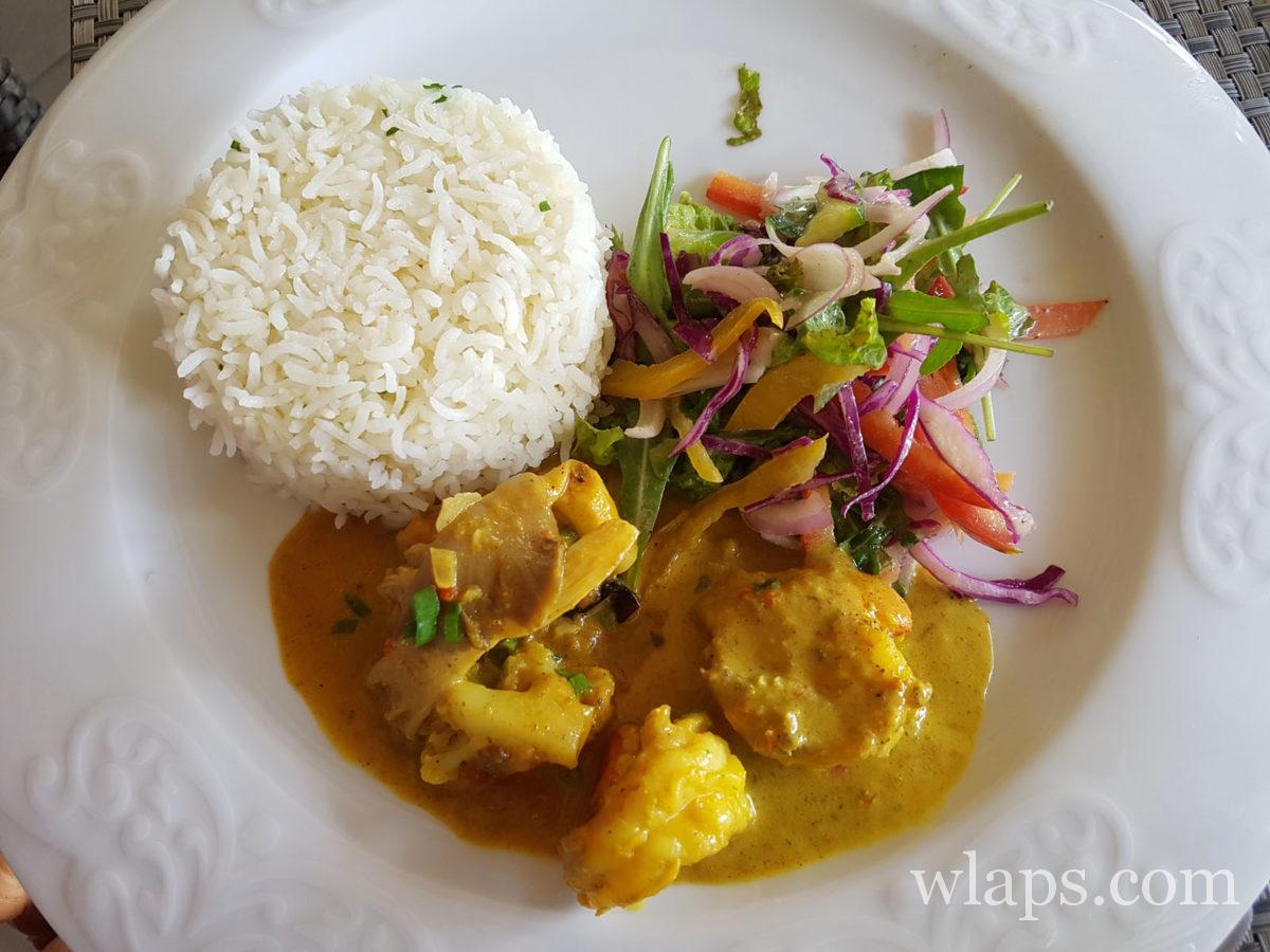 plat au restaurant La Table du Château - Domaine de Labourdonnais à l'île Maurice