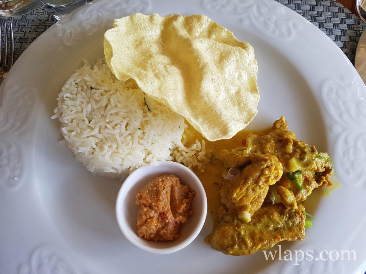poulet au restaurant La Table du Château - Domaine de Labourdonnais à l'île Maurice