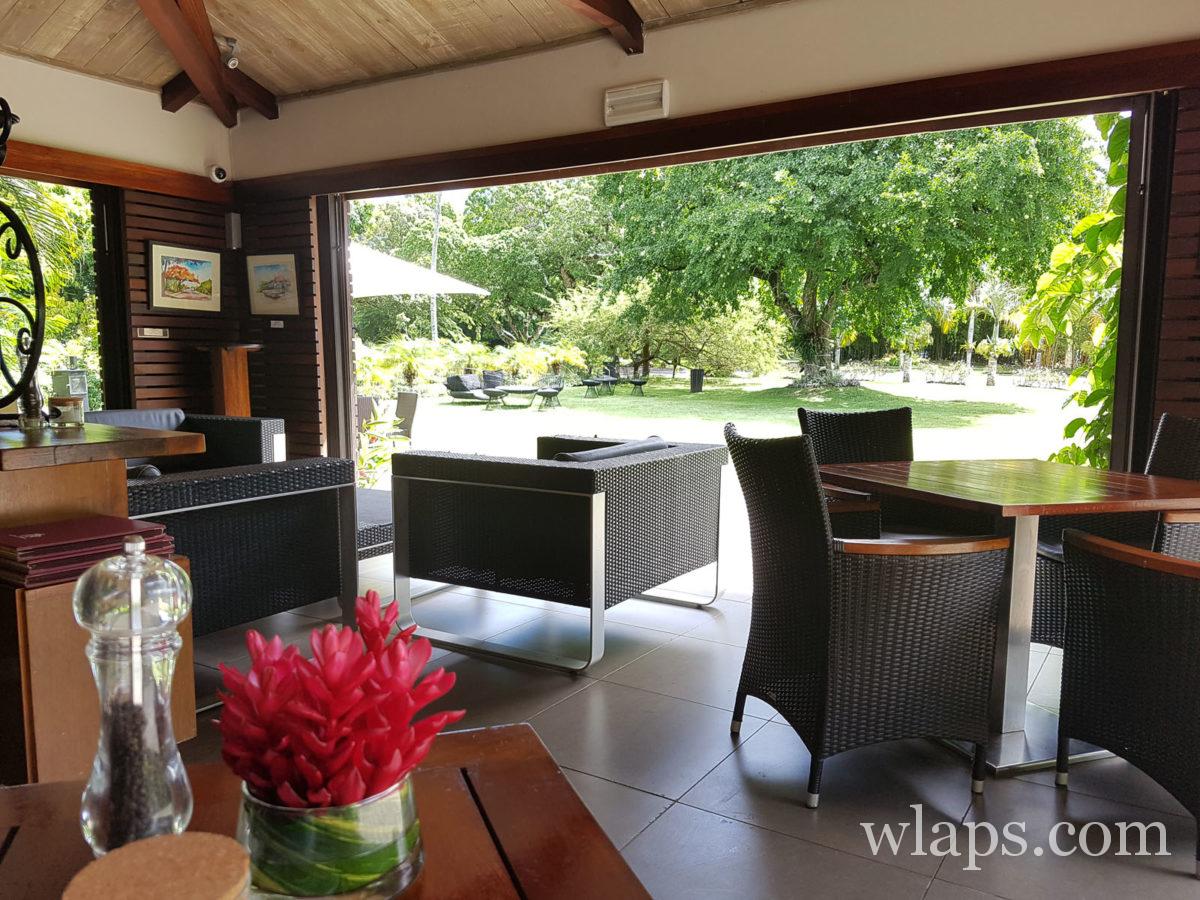 intérieur du restaurant La Table du Château - Domaine de Labourdonnais à l'île Maurice