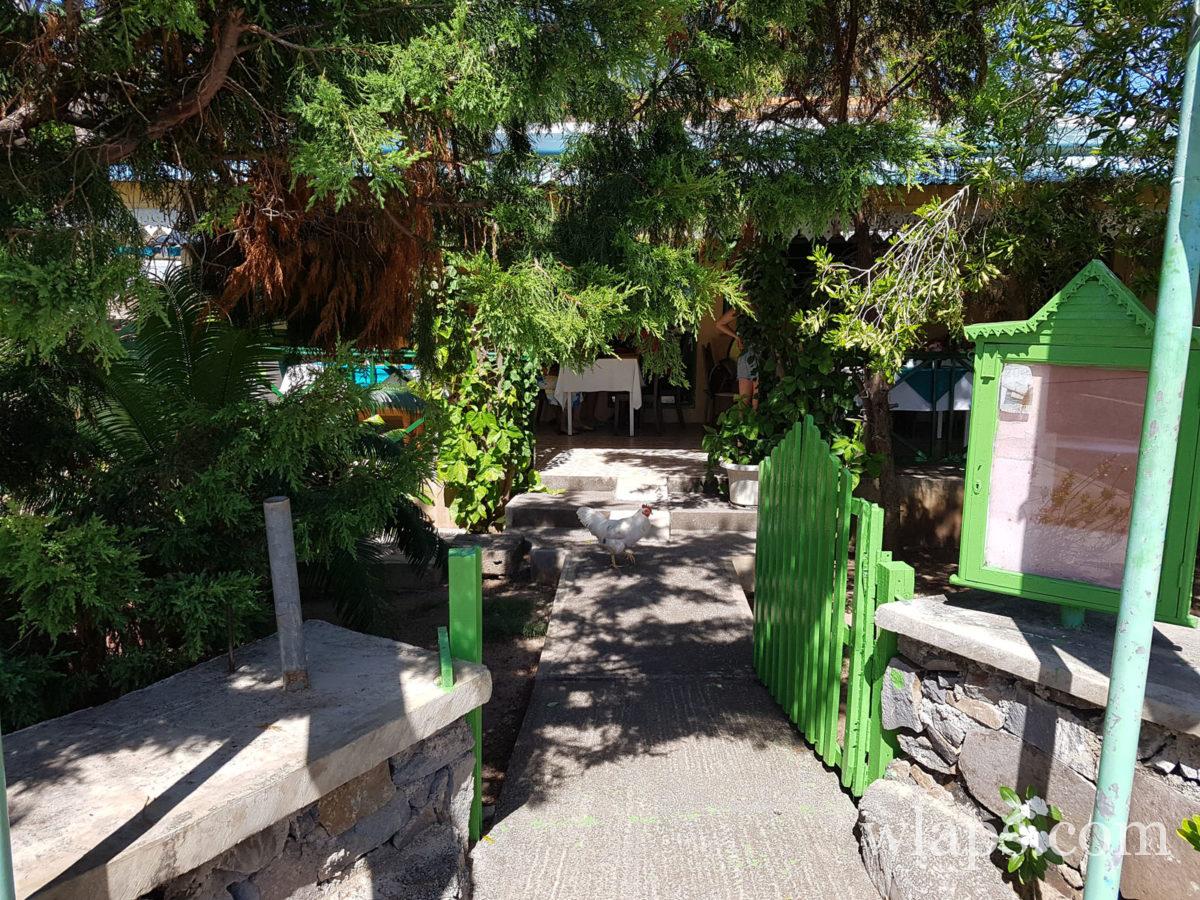 entrée du Restaurant Chez Madame La Rose (Dolly) à l'île Rodrigues