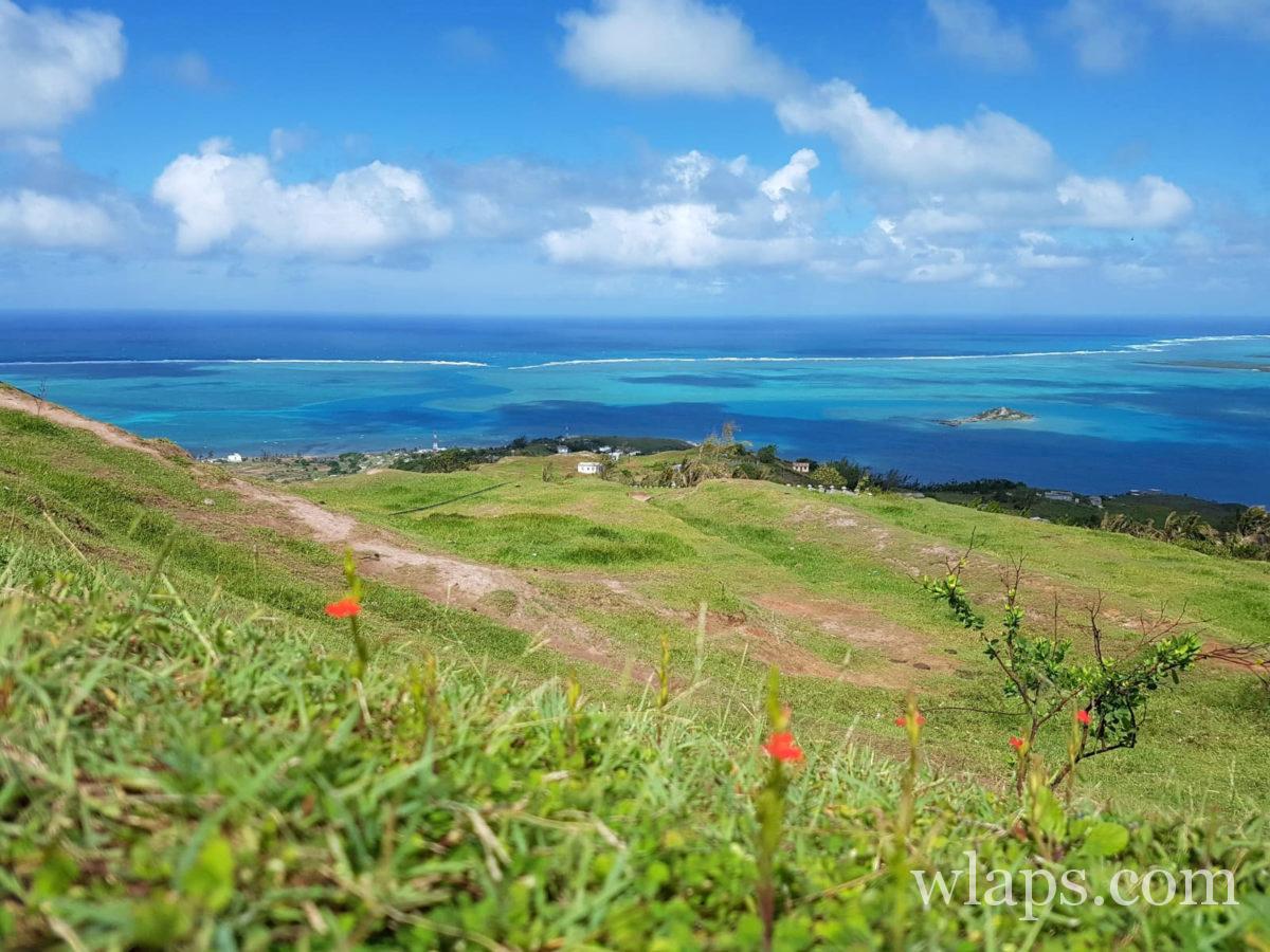 le plus beau point de vue sur le lagon de l'île Rodrigues