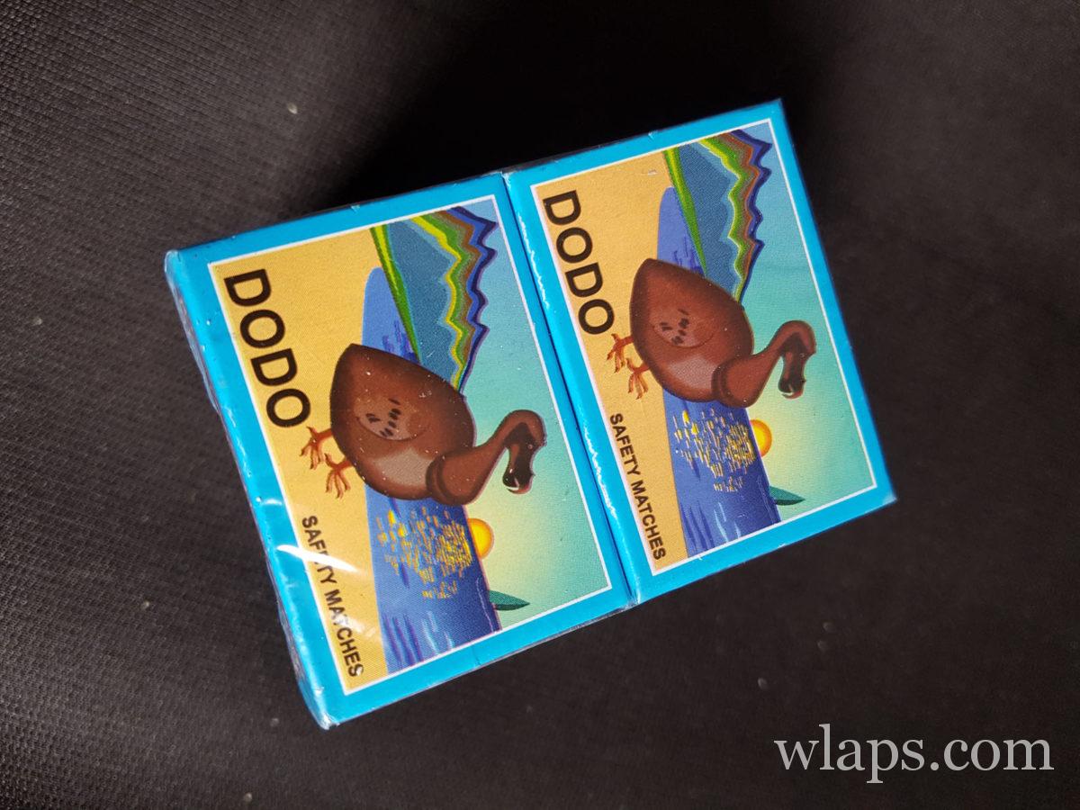 Allumettes Dodo qui est un souvenir de l'île Rodrigues