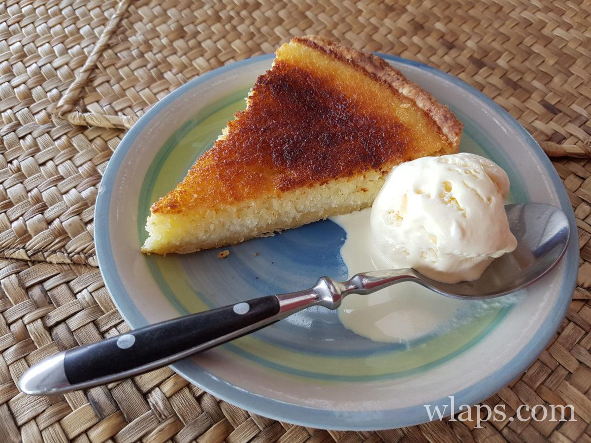gateau coco au Restaurant Aux 2 frères à l'île Rodrigues