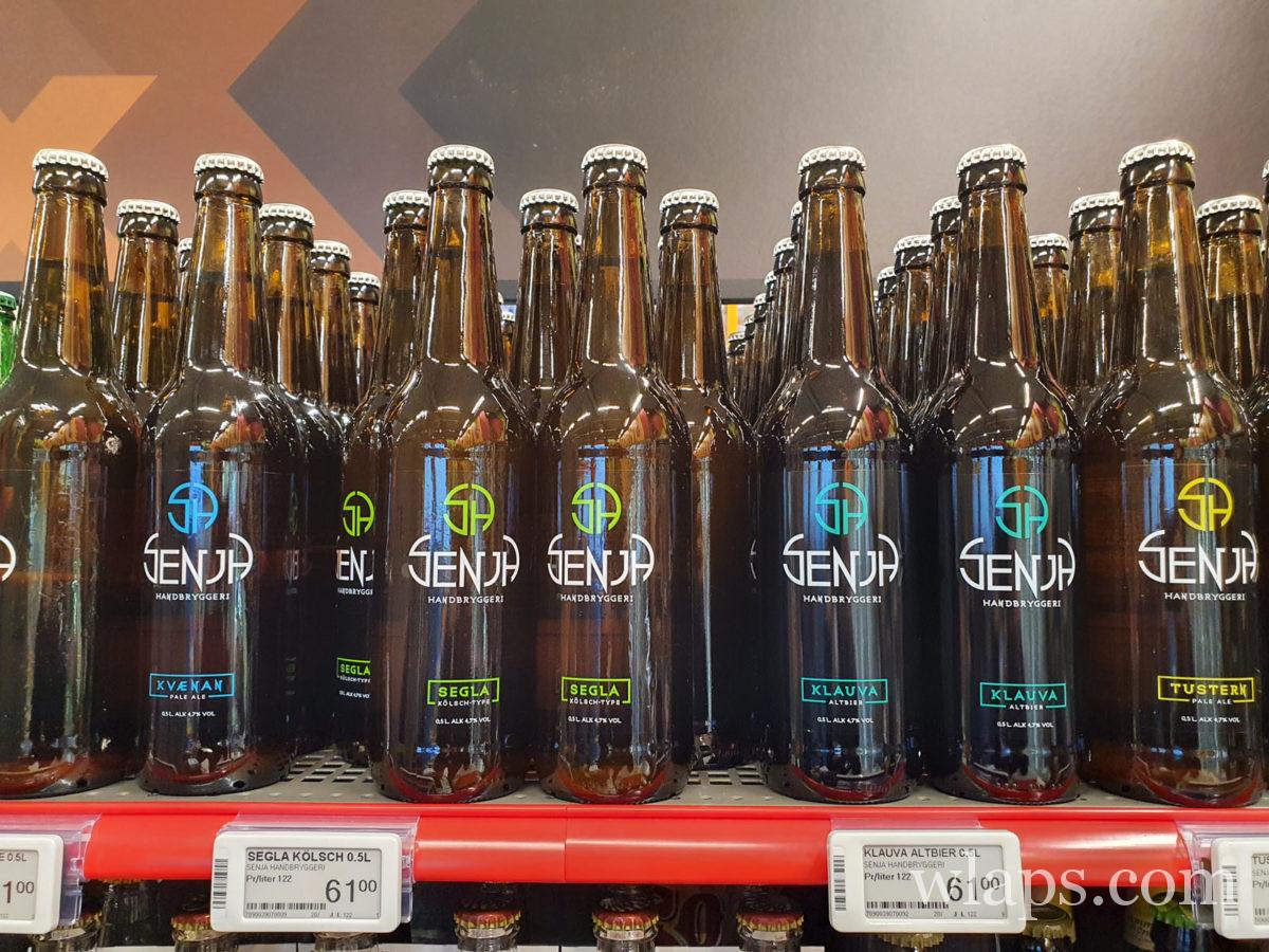 Bière locale norvégienne Senja