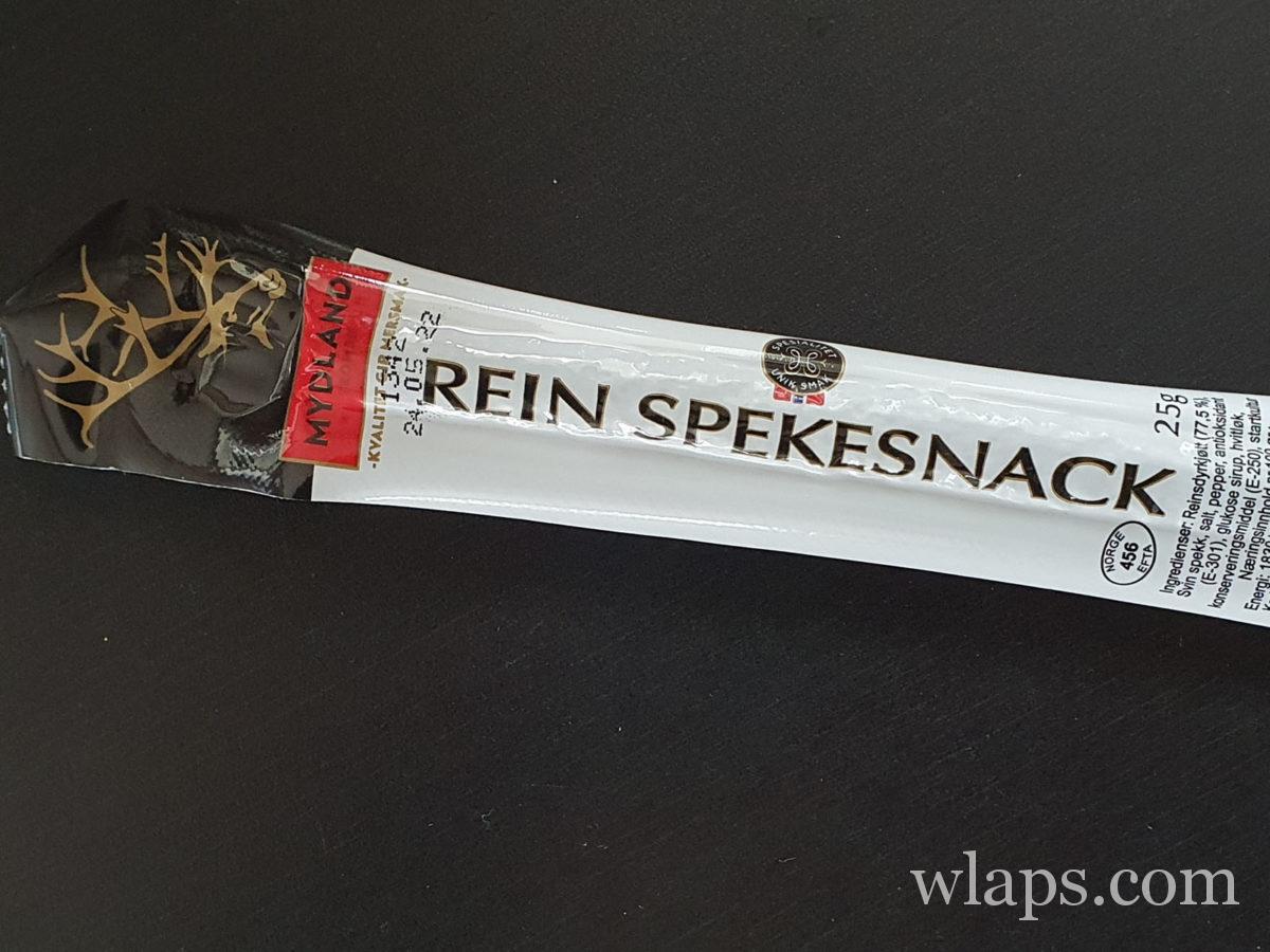 un souvenir de Norvège : snack de viande de renne