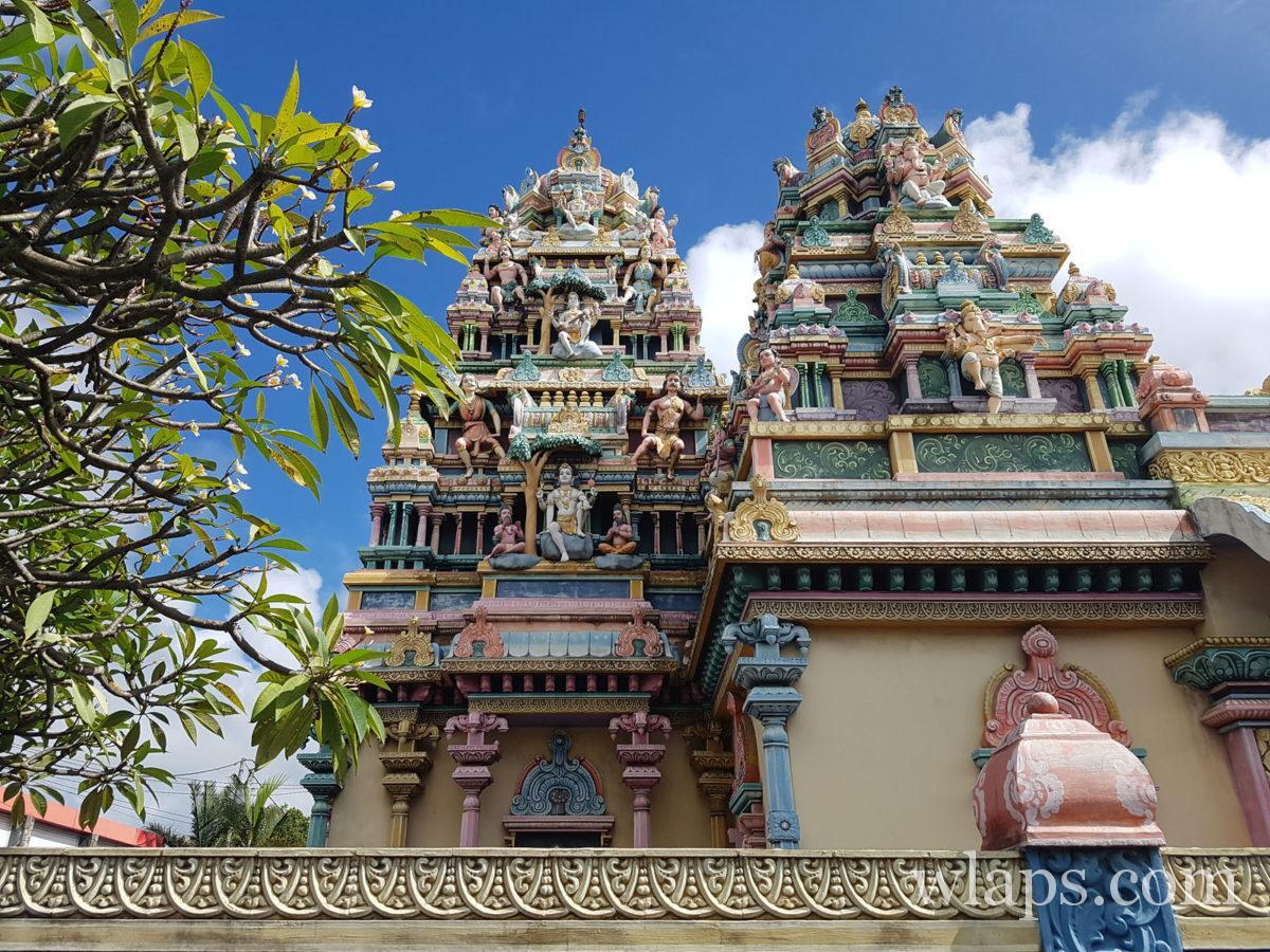 Un temple hindou à l'île Maurice