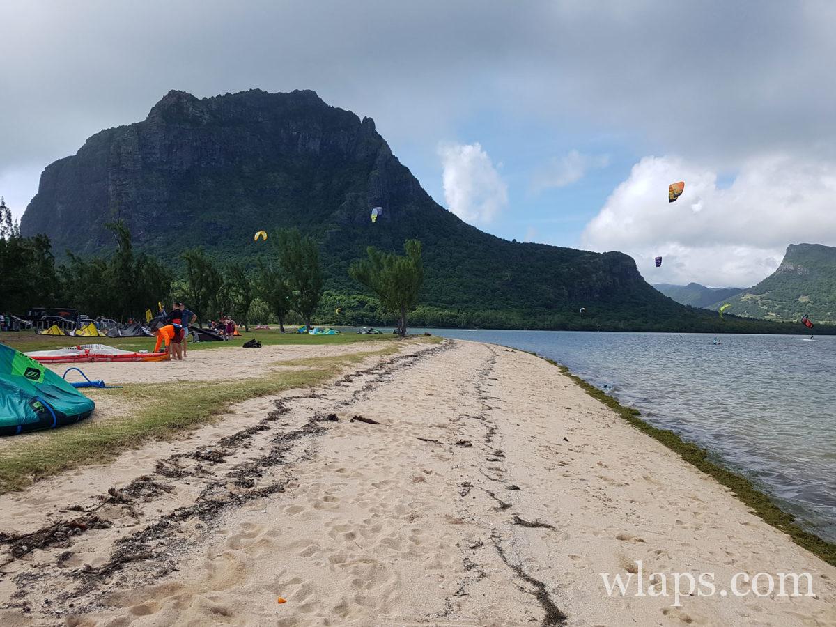 Kite surf près du Morne Brabant