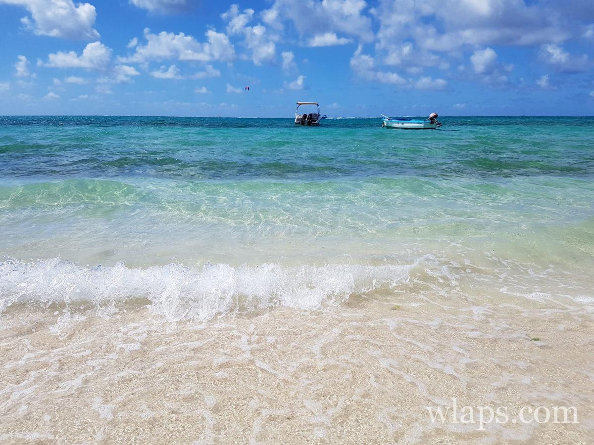 Couleur turquoise des plages mauriciennes