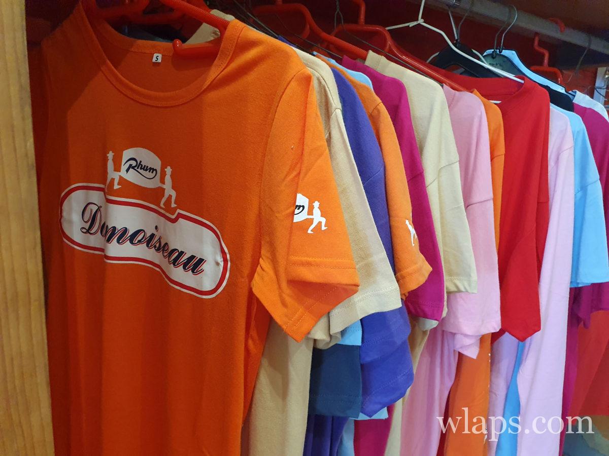 t shirt de la distillerie Damoiseau au Moule en Guadeloupe