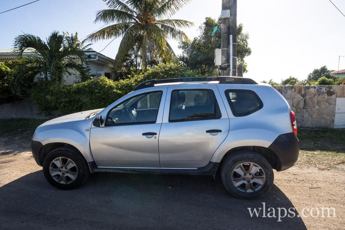 Dacia Duster loué à la Désirade
