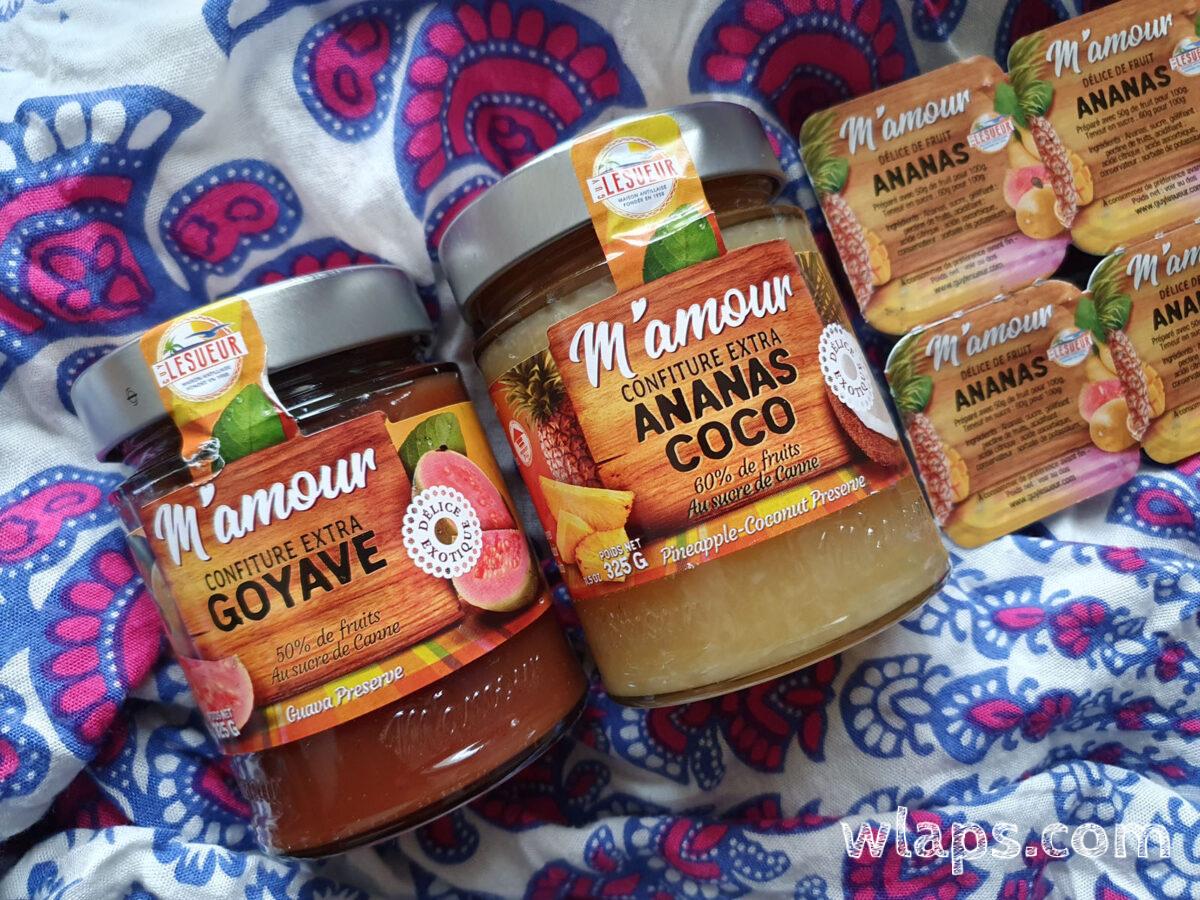 confiture de Guadeloupe M'Amour à la goyave et ananas coco