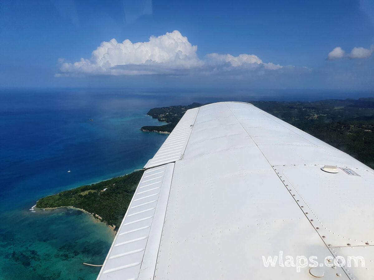 vol sur l'île de la Dominique en avion privé
