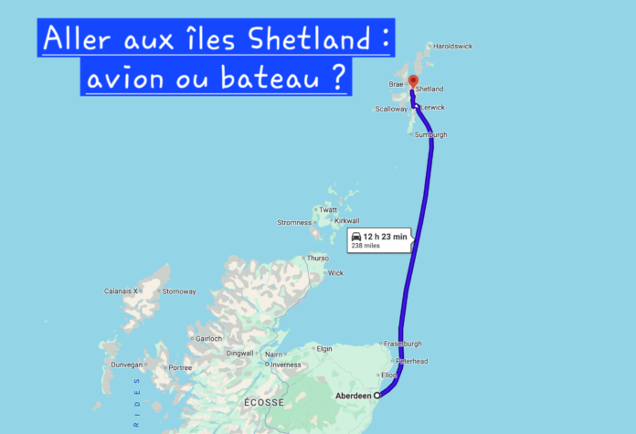 carte aller iles shetland